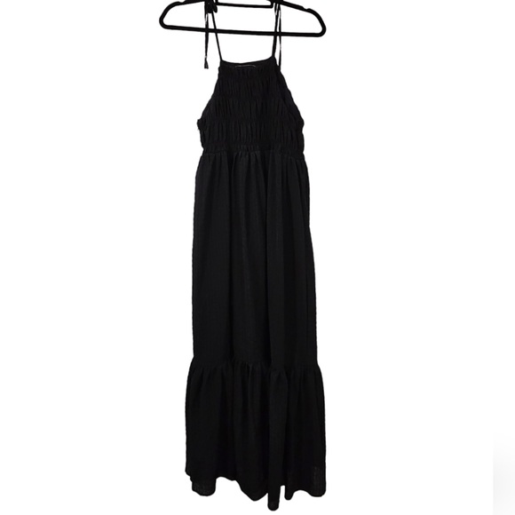 Zara Textured Halter Maxi Dress - Picture 8 of 9